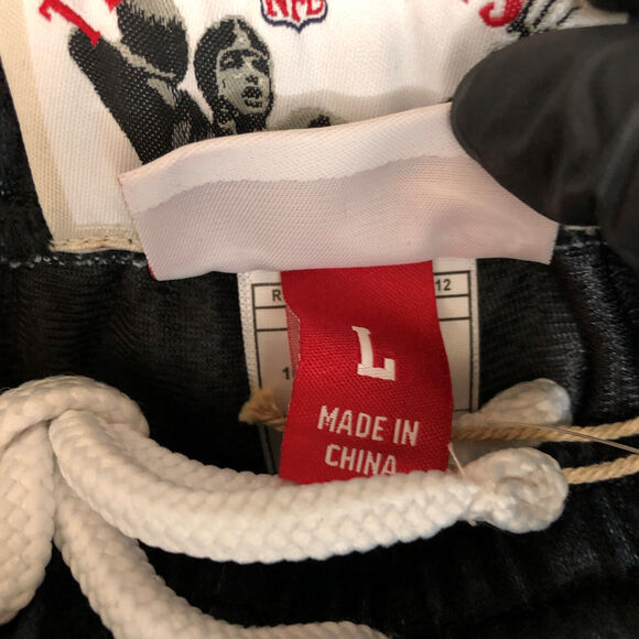 Cleveland Browns Shorts Mens Large Black White Mitchell & Ness NFL Football New - Picture 7 of 13